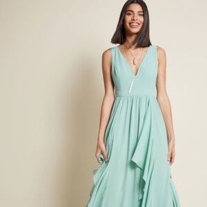 Modcloth "Ruffles Ripple" in Sage